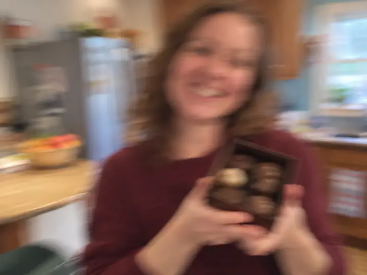 AI-generated example of a motion-blurred photo